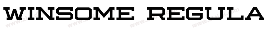 Winsome Regular字体转换